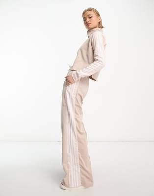 adidas Sportswear teamsport tracksuit in beige - ASOS Price Checker