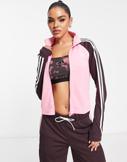 adidas Sportswear Teamsport tracksuit in pink