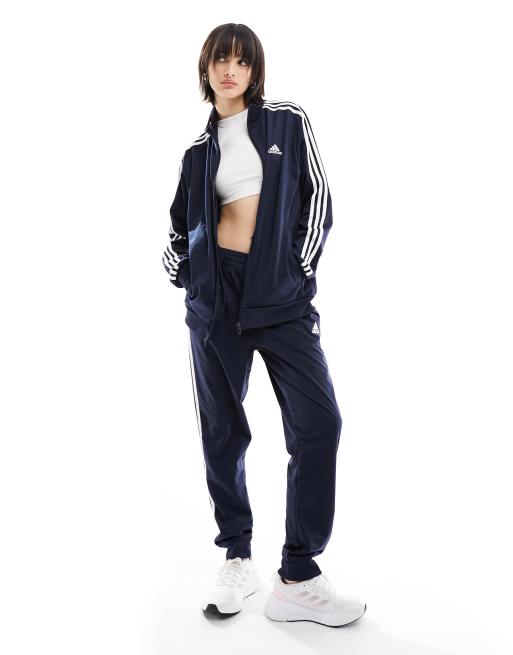 Adidas tracksuit cheap womens navy