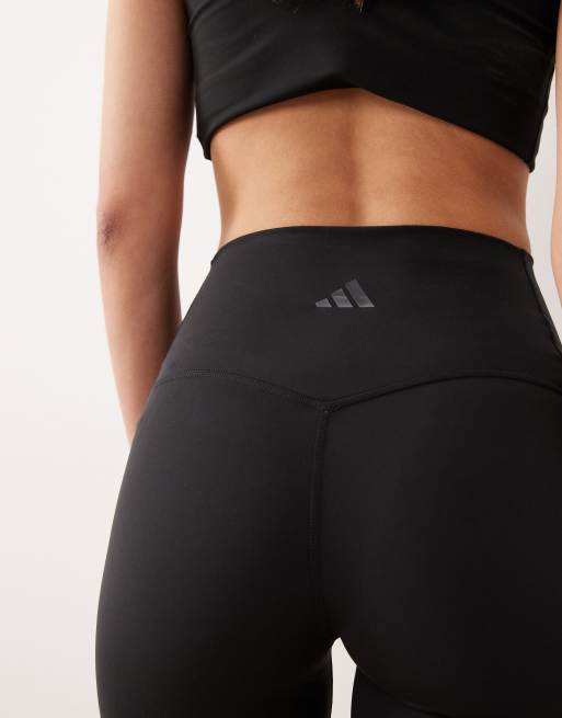 Adidas Sportswear Three Stripes Studios booty shorts in black, 2 of 5