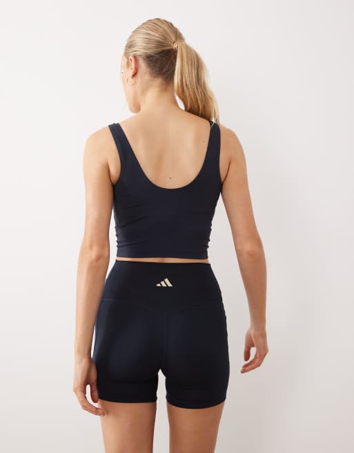 adidas Sportswear - Three Stripes Studios - Débardeur - Bleu marine et crème, 4 de 4
