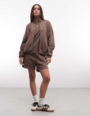Adidas Donna Marron Giacca Da 3-Stripes - Immagine 3