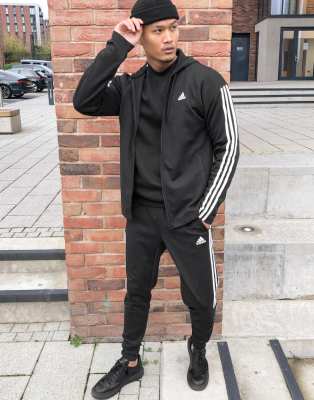 adidas Sportswear - Tiro - 3-stribet træningssæt i sort