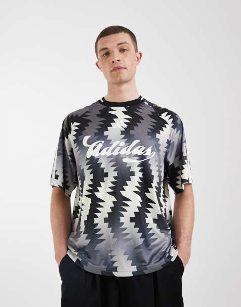 adidas Sportswear - Tiro - Grå og sort jersey med mønster - view 1