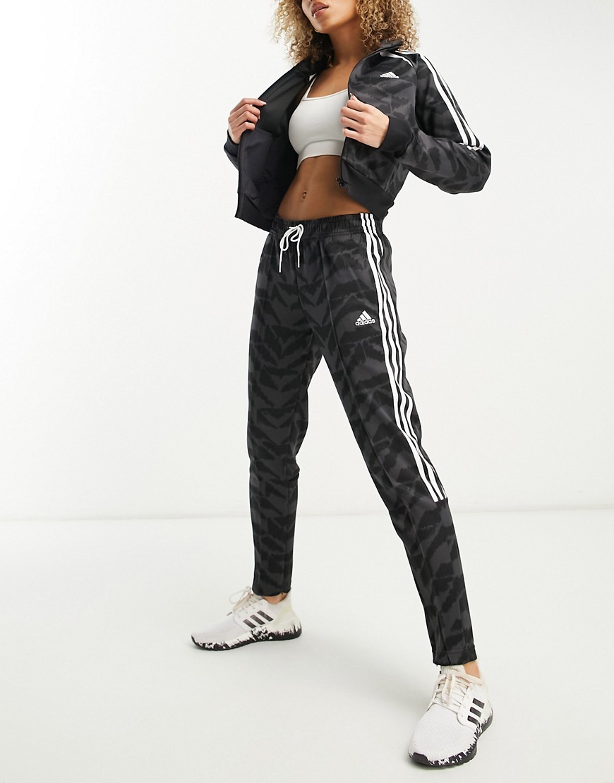 adidas Sportswear Tiro joggers in black and multi