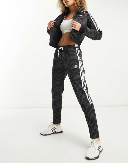 adidas Womens TIRO Suit UP Track Lifestyle Pants, Carbon/Black