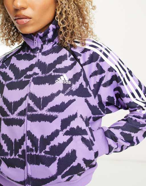 Purple and store black adidas jacket