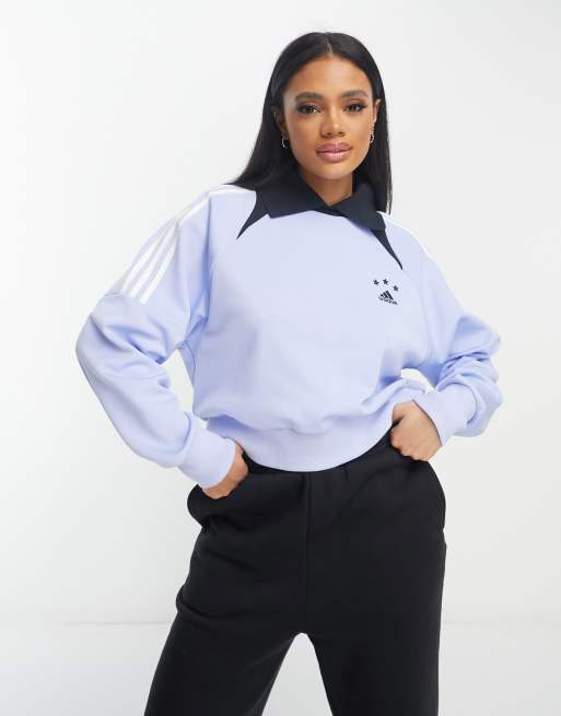 Adidas periwinkle sweatshirt sale