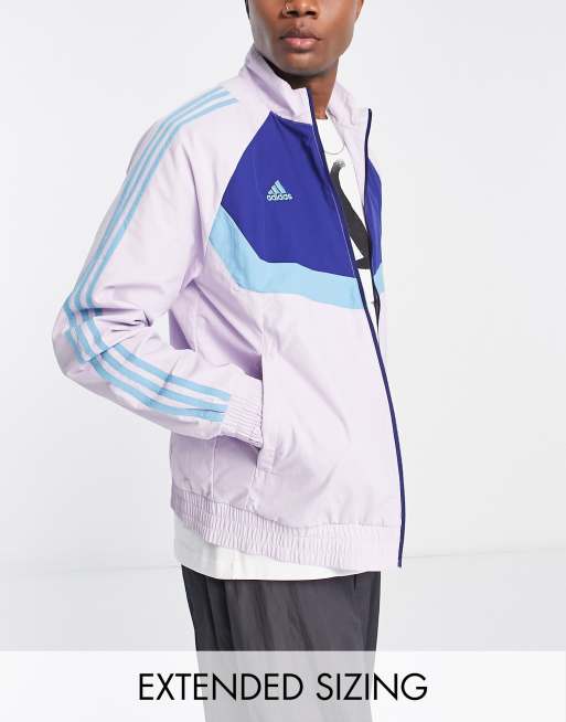 adidas Sportswear Tiro woven jacket in silver grey