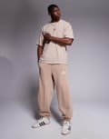 [adidas Originals] adidas Sportswear trackies in washed beige-Neutral 2XL BEIGE