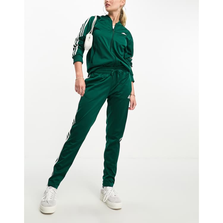 Khaki green shop adidas women's tracksuit