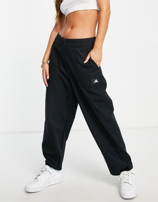 adidas Twill Trackpants for women, black - Buy online! - HERE