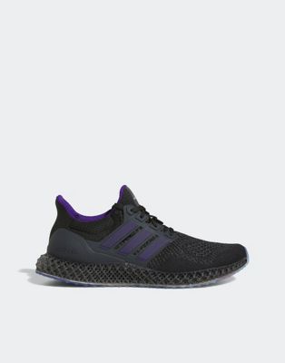 adidas Sportswear Ultra 4D trainers in black and purple