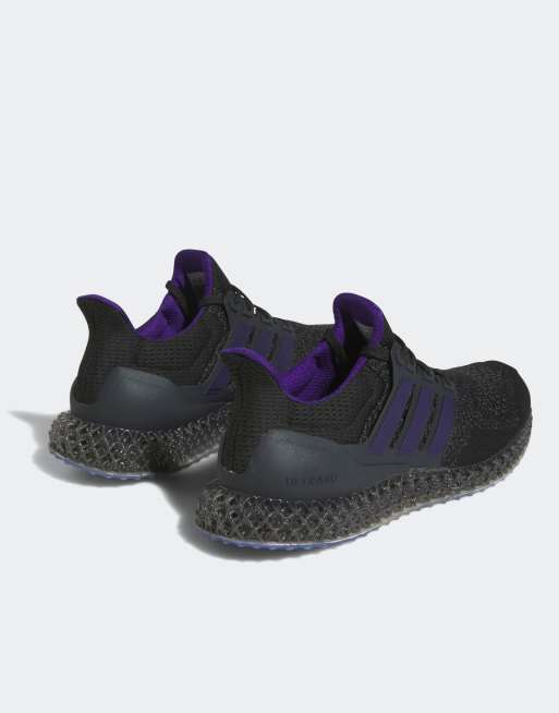 adidas Sportswear Ultra 4D trainers in black and purple | ASOS