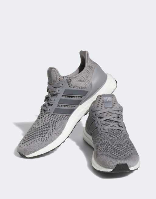 adidas Sportswear Ultraboost 1.0 running trainers in light and dark grey, 2 of 4