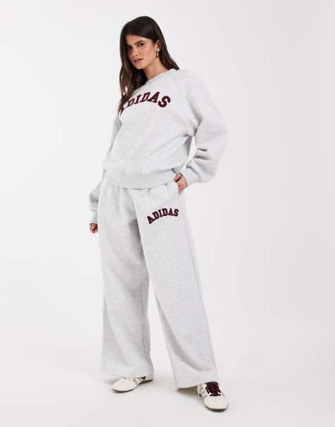 adidas Sportswear vida joggers i grått och burgundy - view 1