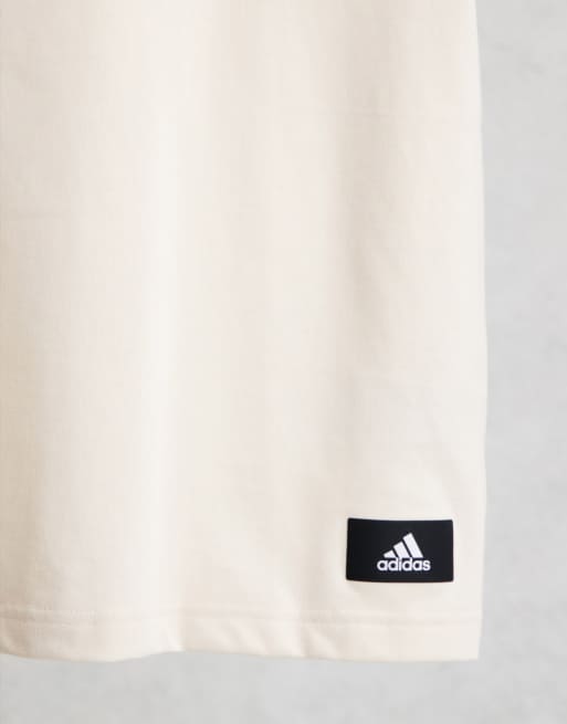 adidas Sportswear - Well Being - Cremefarvet T-shirt, 3 af 4
