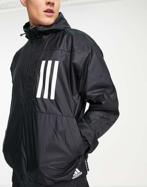 adidas Sportswear WND jacket in black