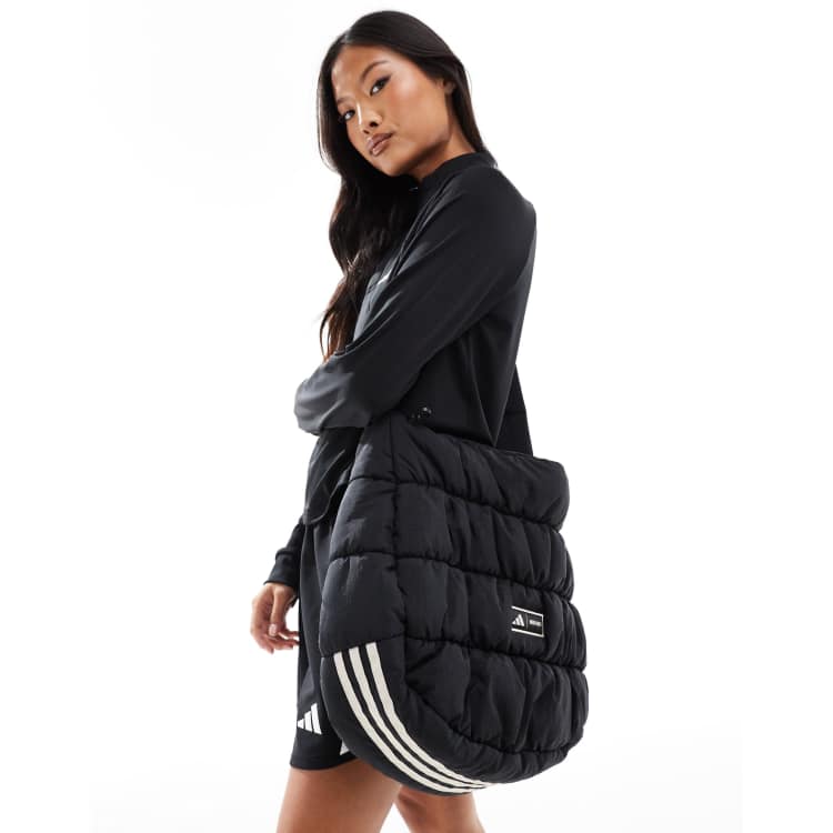 adidas Sportswear x Moon Boot quilted bag in black | ASOS