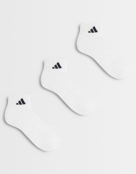 adidas Sportswear – Zestaw 3 par białych skarpetek do kostki - view 1