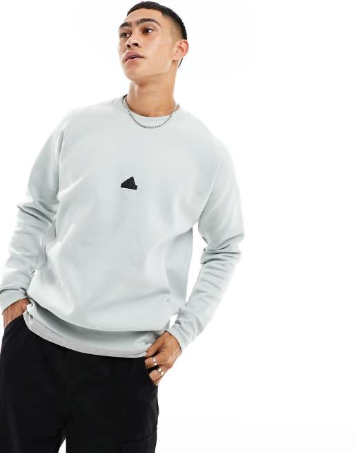 adidas Sportswear Z.N.E sweatshirt in dark silver | ASOS