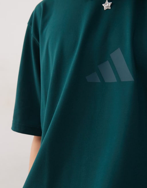 adidas Sportswear – Z.N.E. – T-Shirt in Grün, 3 von 4