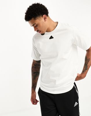 adidas Sportswear Z.N.E t-shirt in white - ASOS Price Checker