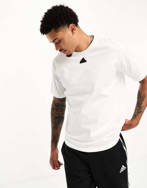 Adidas t deals shirt white