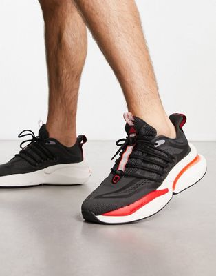 adidas Sportwear Alphaboost V1 trainers in black | ASOS