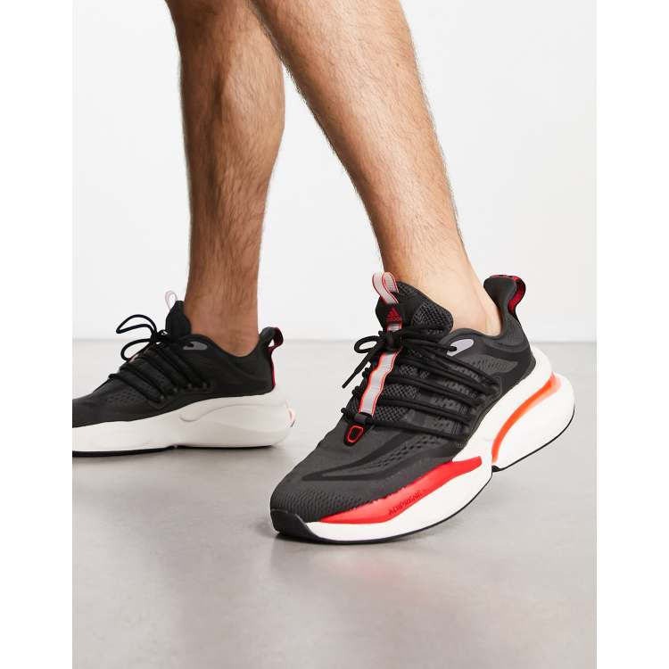 adidas Sportwear Alphaboost V1 trainers in black ASOS