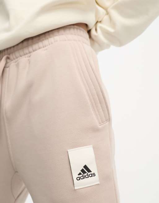 adidas Sportwear Lounge fleece joggers brown ASOS in 