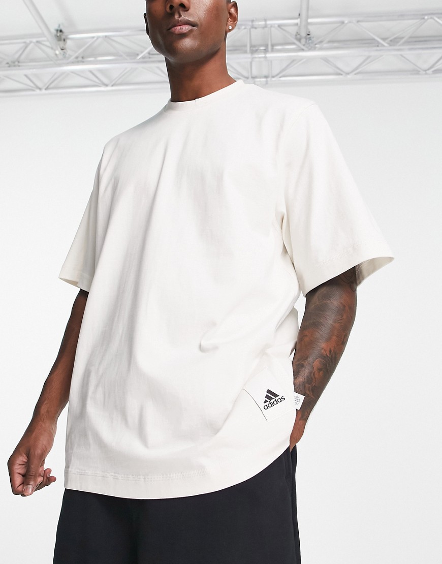 adidas Sportwear Lounge t-shirt in white