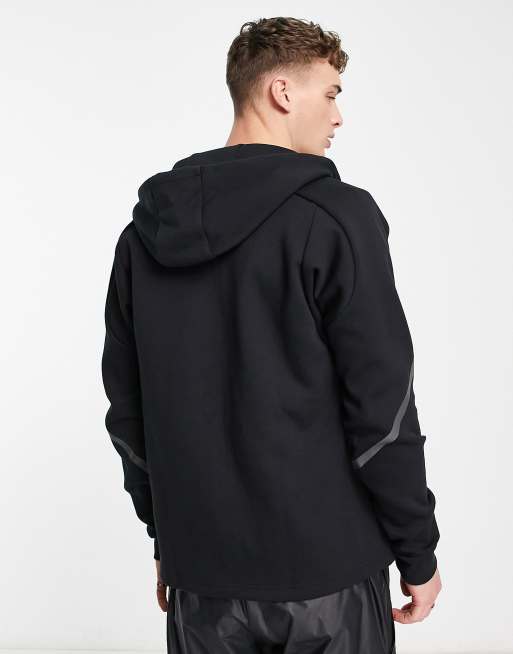 Adidas team tech shop fleece black hoodie