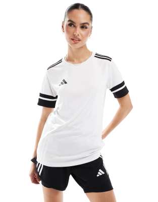 adidas performance adidas Squadra25 t-shirt in white