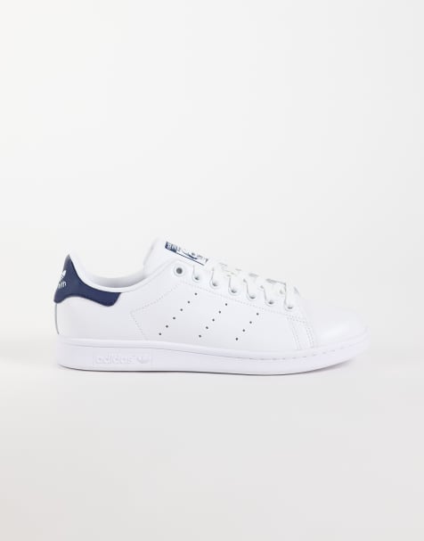 adidas Stan Smith sneakers in white and navy - view 1