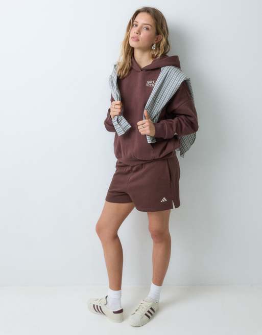 adidas Studio hoodie in brown, 2 of 5