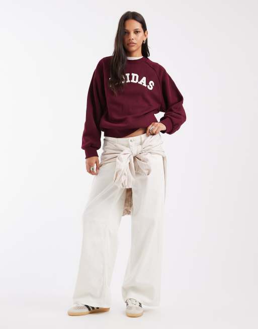 adidas - Sudadera deportiva en burdeos, 4 de 4
