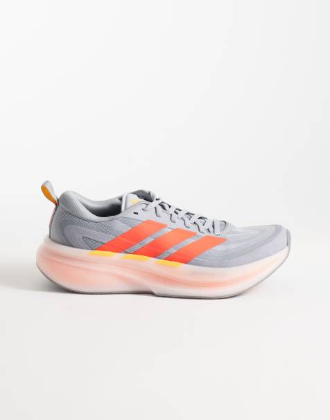 adidas Supernova Glide hardloopsneakers in grijs en rood - view 1