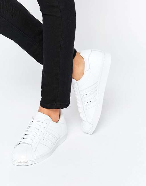 Adidas superstar on sale blanche bout metal