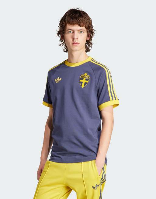 Blauw discount adidas shirt