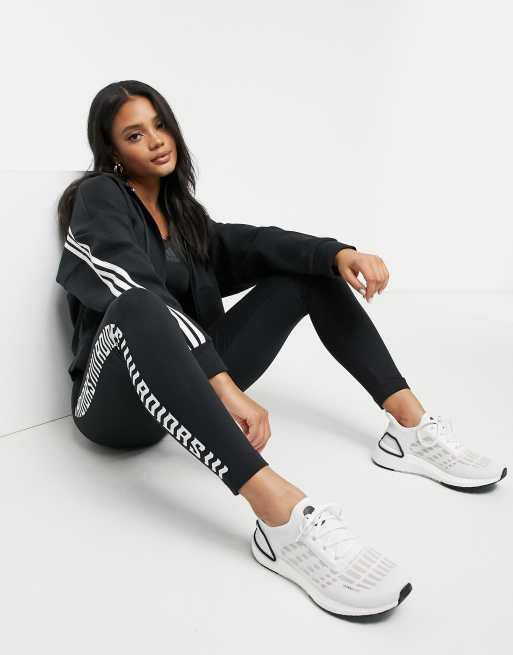 Adidas blanche rayure noir sale