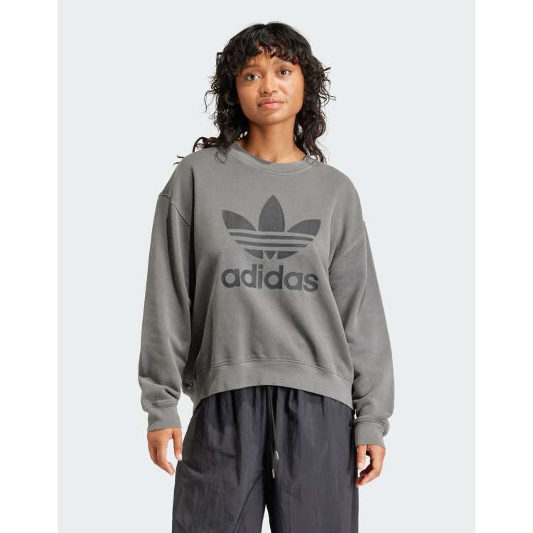 Adidas pullover outlet trefoil