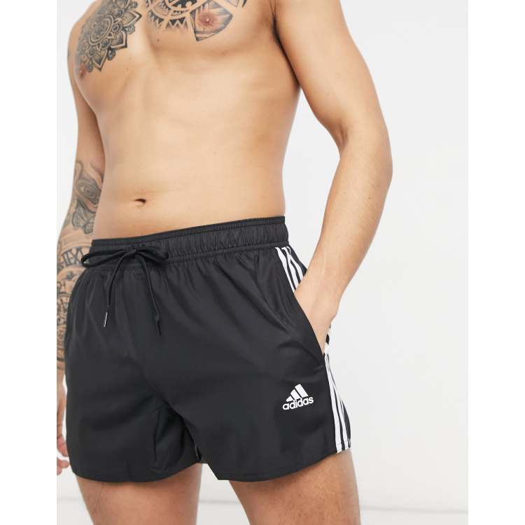 【adidas】Swimming 3ストライプ チェスト 水着 ※送関込 adidas Adicolor 3-Stripes Swimsuit - Black | Free Shipping
