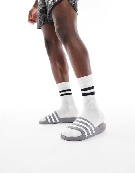 adidas Swim Adilette Aqua sliders in grey - view 1