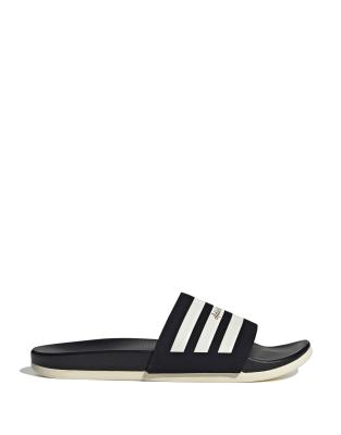 adidas Swim Adilette Comfort sliders in black and white - ASOS Price Checker