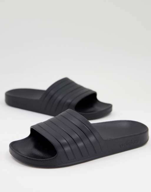 adidas Swim Adilette sliders in all black