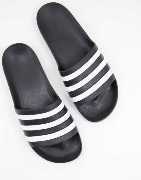 Black adidas Sliders For Men ASOS