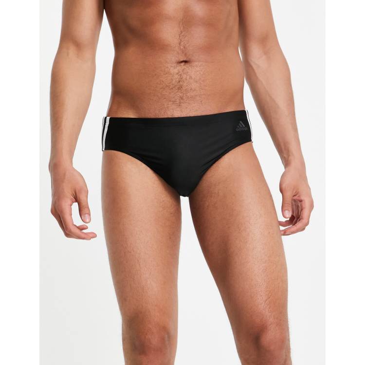 adidas Swim briefs with three stripes in black