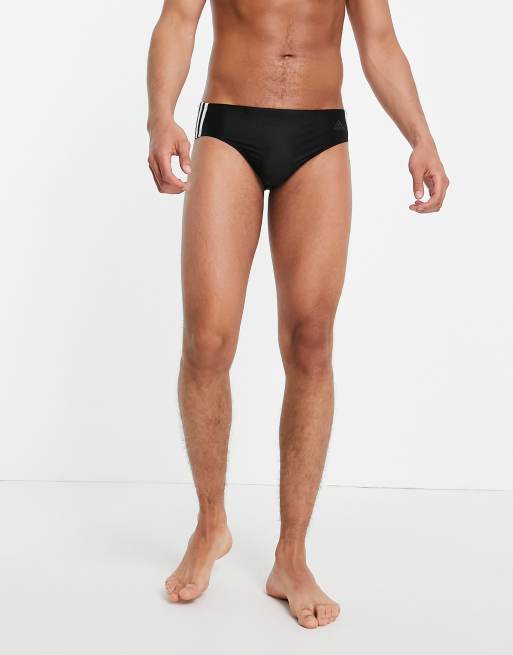 adidas Swim – Czarne kąpielówki z trzema paskami, 4 z 4