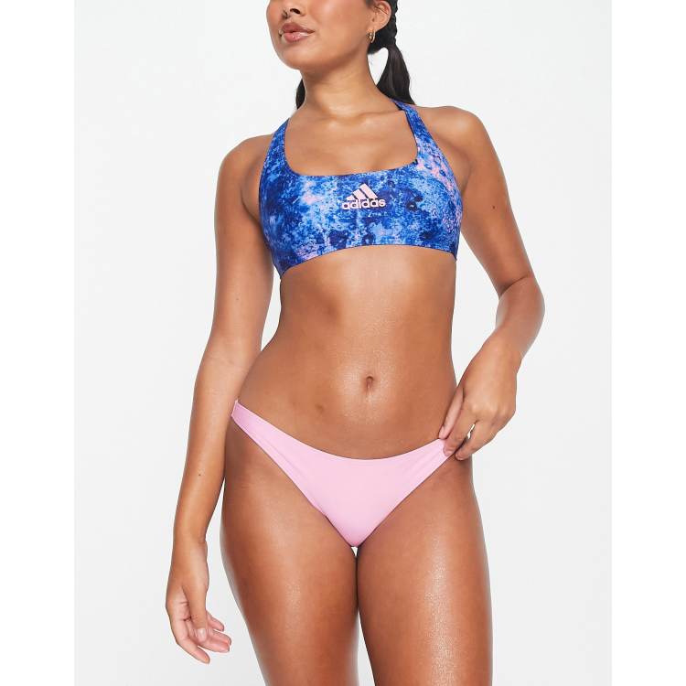 NEW Women's Adidas XL Navy Blue Solid Start Hipster Bikini Bottom Swim k